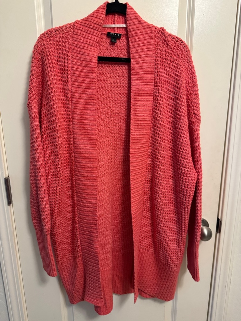 torrid Coral Open Cardigan Sweater